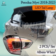 Perodua Myvi G3 Tail Lamp V2C - Albino White (2018-2023) Lampu Belakang Myvi Tail Lamp LED
