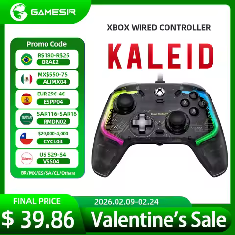 GameSir Kaleid Xbox Gaming Controller Wired Gamepad for Xbox Series X, Xbox Series S, Xbox One, Hall