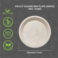 Disposal Sugarcane Biodegradable Plate 9inch