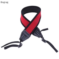 [Bogr] Skidproof neoprene red ne strap for dslr camera binocular nikon canon fuji COD