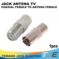 Jack Antena Tv Drat Coaxial Female To Antena Female