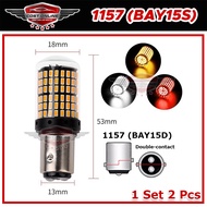 1pcs 144 SMD LED Lamp Decoding Anti-flash Car Turn Signal Brake Bulb 12V 1156 T20 7443 BA15S 7440 BA