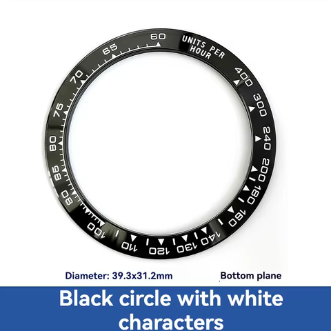 High Quality Cermet Sloped Ceramic Bezel Insert 38.5*30.5mm 39.3*31.4mm For Rolex 116500 Cosmic Dayt