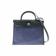 Hermès 藍色 herbag31 防水布 c刻 肩背包