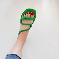 Giày Sandal Đế Bằng Hở Mũi Ipanema K-Style Cho Nữ Thanh Niên Thường Ngày Chất Liệu Nhựa Trơn Gót Thấ