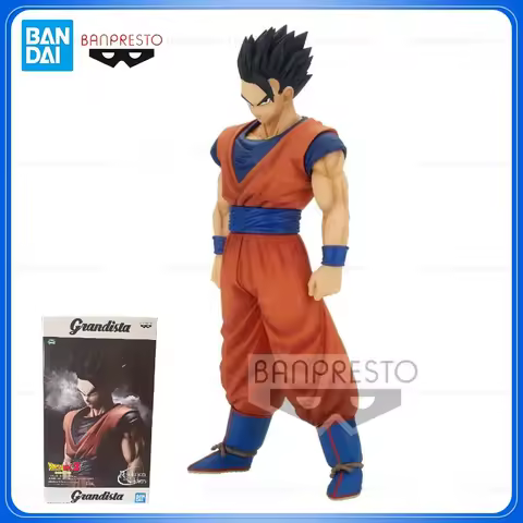 Bandai In Stock Banpresto Dragon Ball Grandista Gros Son Gohan Anime Action Figures DBZ 280mm Model