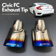 Honda Civic FC Exhaust Tip Spoon & Civic Logo