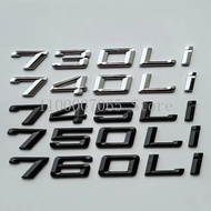 Old Numbers Letters 730Li 740Li 745Li 750Li 760Li 740iL 750iL 740Ld ABS Emblem for 7 Series Car Trun