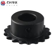 CHINK Roller Sprockets, C45 Carbon Steel Black Oxide 17 Tooth Gear, Practical 25 Chain Single Strand
