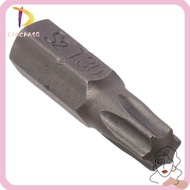 DIACHASG 1pc Screw Driver Bit, 1/4 Inch Hex Shank 25mm Length Torx Bits, S2 Alloy Steel T6-T40 6 Poi