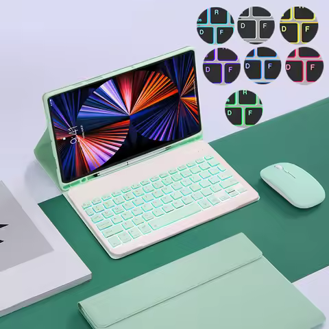 Backlit keyboard Case for Samsung Galaxy Tab A9+ A9 Plus Tab S6 Lite Tab A7 10.4 Tab A8 10.5 Tab S7 