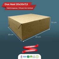 Rice Box 20x20 Catering Box Rice Box 20x20 (B5K3-20X20X7.5 Cm)