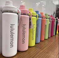 lululemon系列杯子露露雙層不鏽|||鋼戶外運動水壺710m保溫保冷