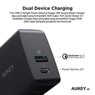 Aukey Charger Iphone Samsung 18W PD 2.0 Quick Charge 3.0 ORIGINAL