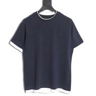 PRADA/PRADA Men Women New Style Classic Style Contrast Color Classy Letter Print Loose Solid Color S