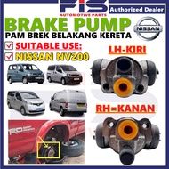 FIS Rear Wheel Brake Pump Nissan NV200 Cylinder Brake Part Pam Brek Belakang Kereta