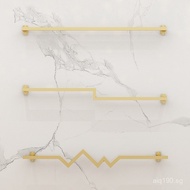 Women's Clothing Store Wall-Mounted gold Display Rack Personalized Iron Art Clothing Rack for Hangin