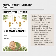 Kartu Paket Lebaran Custom Murah Happy Idul Fitri