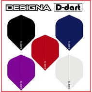 Designa Dart Flight -75 Micron Raw 75 Standard Plain dart flights (SAYAP ARROW)