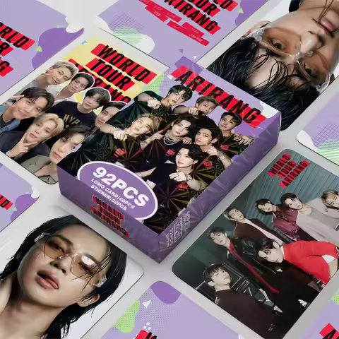 92Pcs Boy Group Korean Wave Male Band New Album ARIRANG Photo Cards Decoration LOMO Card Stickers Fo