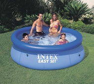 Elarose. Heavy Duty Intex Swimming Pool 8 x 30, High Quality Large Intex Easy Set Swimming Pool for Family, Family Outdoor Garden Easy Set Pool