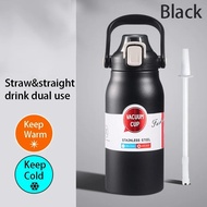 สเตนเลส316 กระบอกน้ำเก็บอุณหภูมิ ความจุ 1ลิตร/1.2ลิตร/1.5ลิตร/1.8ลิตร ถ้วยฉนวน แก้วน้ำพร้อมหลอดและฝา