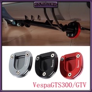 Motorcycle Kickstand Foot Side Stand Extension Pad Support Plate for Piaggio Scooter VESPA VESPA GTS