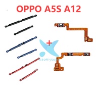 For OPPO A5s A12 New Switch Key Power On Off Volume up down Side Button Keys Flex Replacement Parts