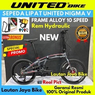 Sepeda Lipat 20 Folding Bike United Nigma III V Terbaru