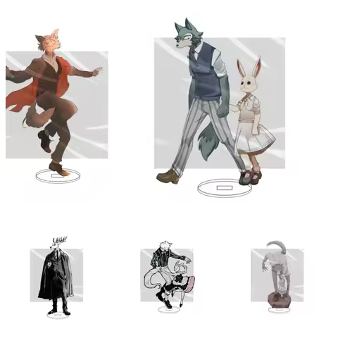 15CM Hot Anime BEASTARS Acrylic Stand Model Cosplay Characters Ornament Accessories Goods Christmas 