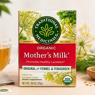 Traditional Medicinals Organic Mother’s Milk Tea 16 Bags | Fennel & Fenugreek | Caffeine Free