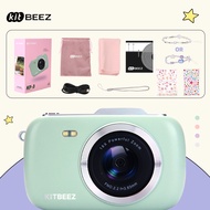 SALE✨KiTBEEZ KF-3 กล้องดิจิตอล 64MP 4K ซูม18X กล้องถ่ายรูปวิดีโอ แฟลช+ฟิลเตอร์ในตัว กล้องน่ารัก สีมา