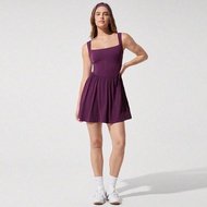 FeatherFit-Air Game On, thấm mồ hôi, nhanh khô, váy bó sát nách Peekaboo có quần short tích hợp, túi