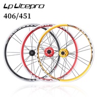 Litepro Folding Bike 20 inch Wheel Rims 406 74/130mm Wheelset  451 100/135mm Disc Brake V Brake Wheels For 10/11 Speed Wheel Set