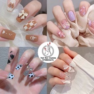 [Fast Speed] Nail Box - Set Of 24 Fake Nails Super Luxurious 3d Accessories - Free With Glue. (Code 