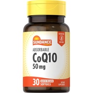 Sundance CoQ10 50mg | 30 Absorbable Softgels | Non-GMO and Gluten Free Supplement