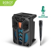 Robot Speaker Karaoke Bluetooth 5.1 RB300 With RGB Light Microphone