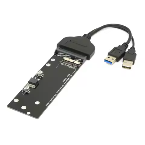 USB 3.0 to 17+7pin SSD HDD to SATA 22Pin Hard Disk Cartridge Drive for Macbook Air Pro MD223 MD224 M
