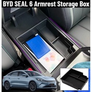 BYD SEAL 6 (2025-2026) Armrest Box Storage BYD SEAL 6 Armrest Console Tray Car Accessories Car Boot 