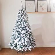 5/6/7/8/10FT Snowflake flocking Christmas Tree With Metal Stand Christmas Decorations For Home