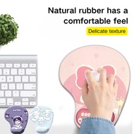 Silicone Mouse Pad Mouse Pad with Wrist Rest Cute Anti-slip Pu Base Wrist Pad Office Gaming Mouse Pa