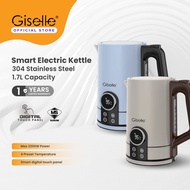 Giselle 304 Stainless Steel Smart Electric Kettle Coffee & Tea server Automatically Power Off (1700W