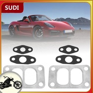 sudi-my Turbo Gasket Set  Kit Mounting Easy Installation 2 Pcs Metal Alloy Paper for Holset HX35 HX3