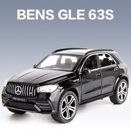 132ล้อแม็กรถยนต์รุ่นของเล่น Bens GLE 63วินาที SUV โลหะ D Iecast จำลองปิดถนนยานพาหนะรุ่นดึงกลับมาพร้อมกับของเล่นเด็กเด็กของขวัญ