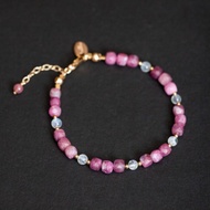 粉紅碧璽月光石手鍊