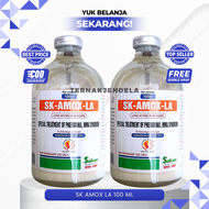 SK AMOX LA 100ML SAKAN - Anti Pencernaan Untuk Ternak Like Betamox Longamox Intramox