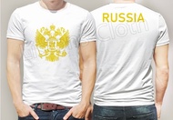 Kaos Russia Rusia Bukan Jersey Logo Hitam Baju Fans Bola Piala Dunia