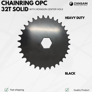 Chainring 32T / 36T Hexagonal Hole Solid / With Design – MTB Single Speed