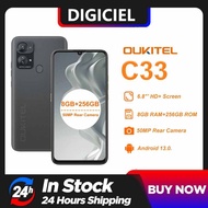 OUKITEL C33 Mobile phones, 15GB+256GB (Expandable 2TB) Phone, Android 13, 50MP+5MP Camera, 6.8" HD+ Display, 5150mAh Battery&amp;10W Quick Charge, 6G Dual SIM Smartphone, FaceID/Fingerprint/GPS/OTG