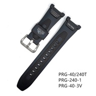 Resin Sport Strap for Casio G-SHOCK PRG-40T PRG-240T PRG-240-1 PRG-40-3v Watchband Clasp Men Waterproof Rubber Replacement Bracelet Watch Band